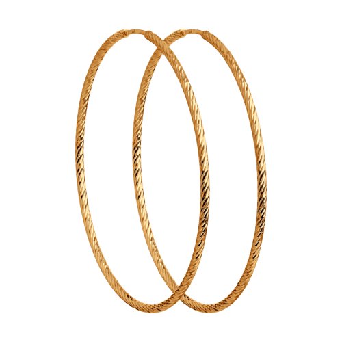 Серьги конго из золота 585 пробы