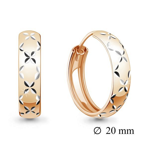 Серьги конго из серебра