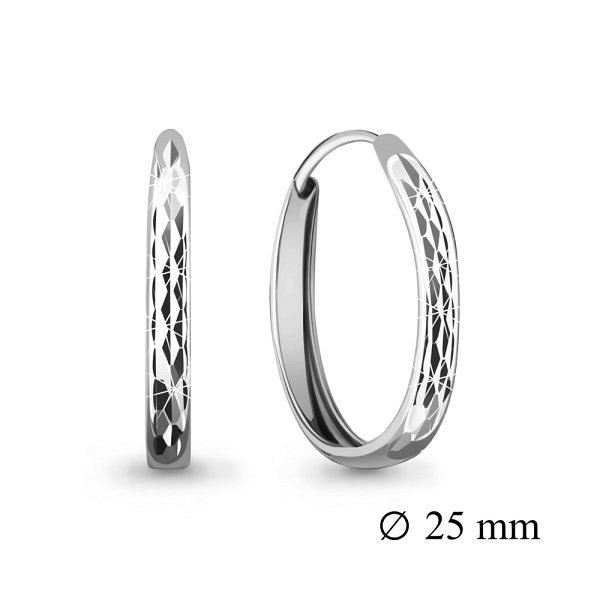 Серьги конго из серебра