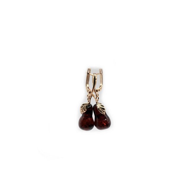 Серьги из серебра c янтарём
