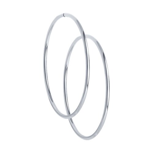 Серьги конго из серебра