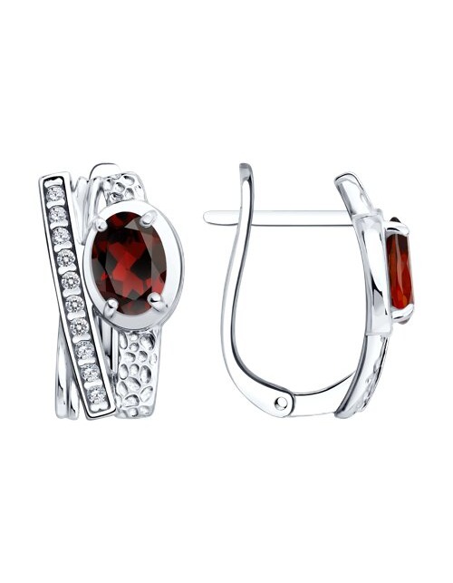 Серьги дорожки серебряные