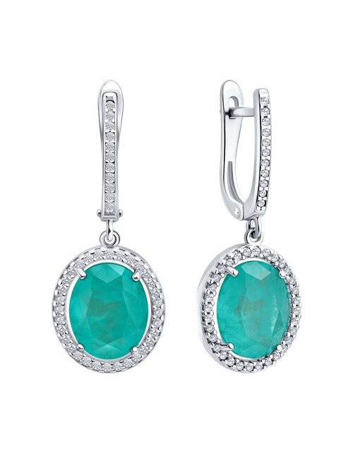 Серьги классические серебряные — фото 2
