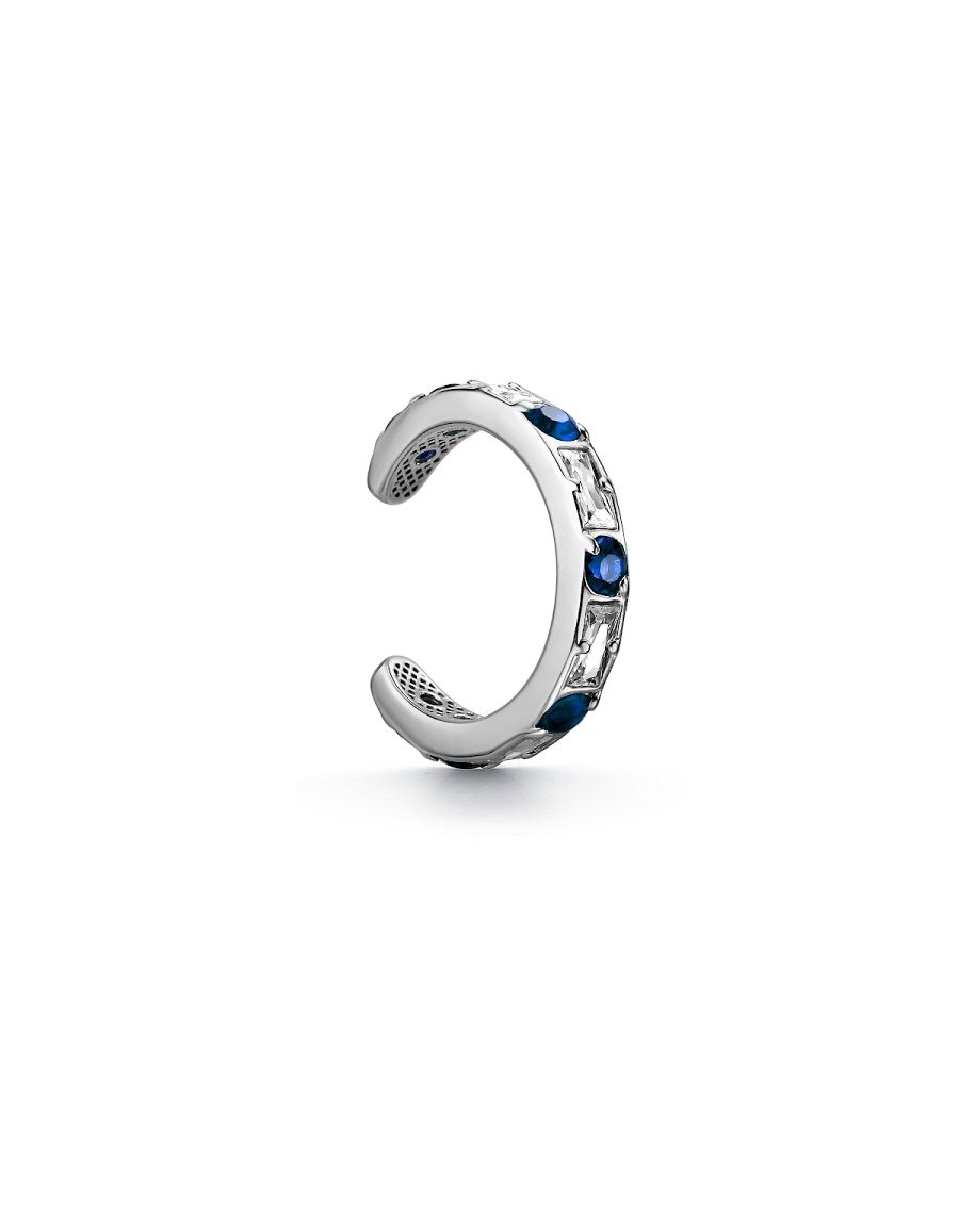Серьга кафф серебряная 1шт.
