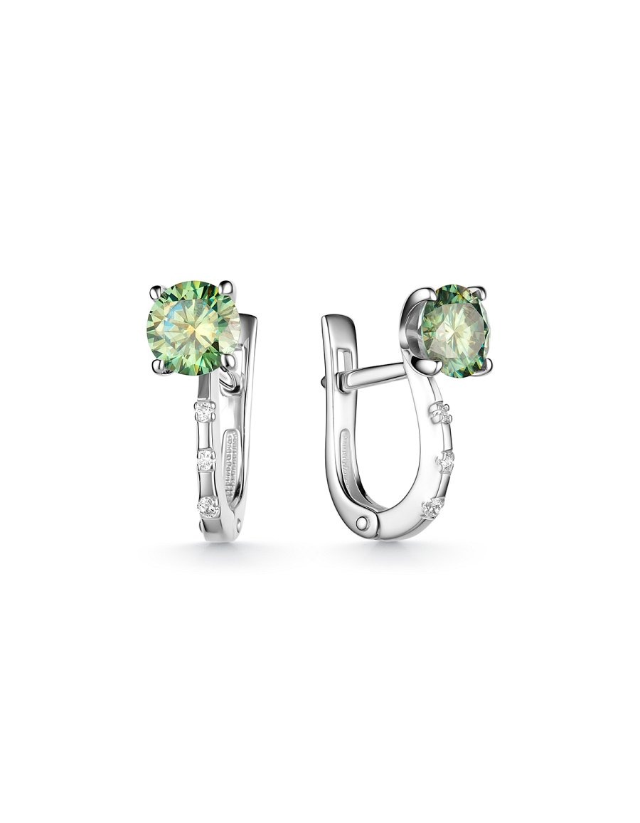 Серьги классические серебряные