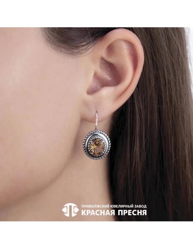 Серьги классические серебряные — фото 3